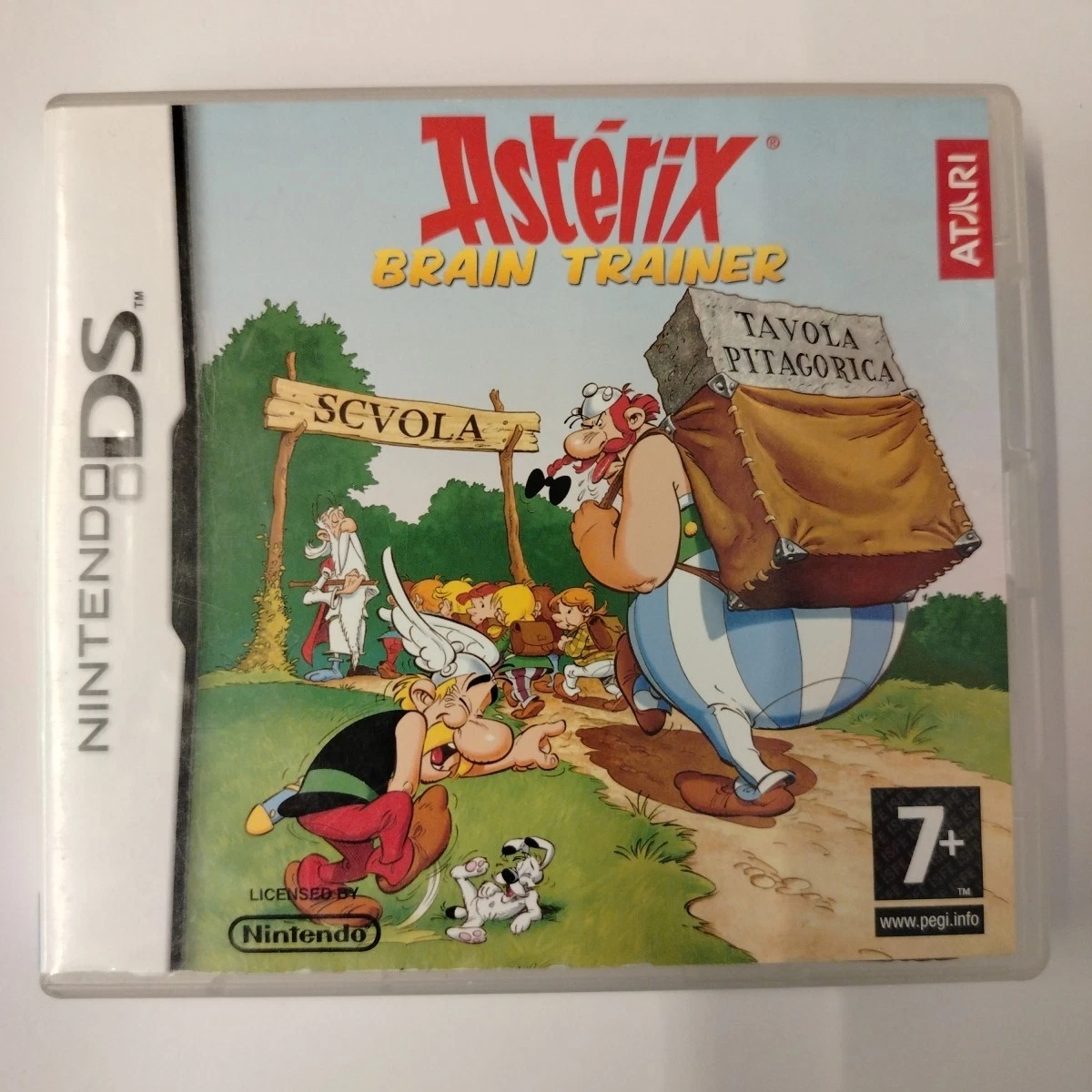Asterix Brain Trainer Nintendo DS NDS Triangolo Blu